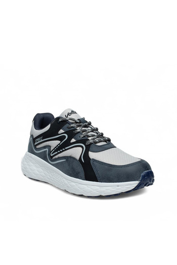 Volis Dark Blue Memory Foam Sole Daily Lace-Up Men's Sneaker Shoes