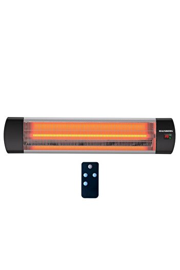 Hausberg Digital electric infrared radiator HB-8553, 2000W, Remote control, 1 quartz tube, 3 speeds