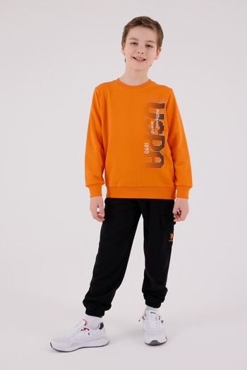 U.S. Polo Assn. 4-15 Years Old Licensed Us Polo Assn Boys Team-Orange