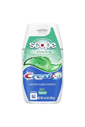 CREST 3D White Multi-Benefit Cool Spearmint Toothpaste Gel 130g