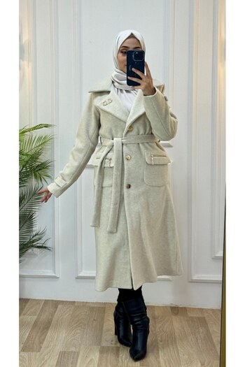 Tebrikler tekstil New Season Women's Winter Midi Coat Model G3508