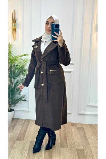 Tebrikler tekstil New Season Women's Winter Midi Coat Model G3508