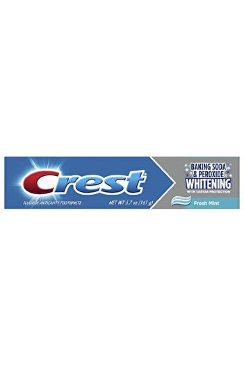 CREST 3D White Toothpaste, Baking Soda, Hydrogen Peroxide, Intensive Whitening Effect, 161g