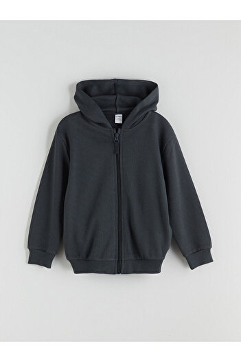 LC Waikiki Hooded Boy's Pique Cardigan