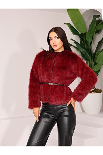 Vegove Lolita Fur Burgundy