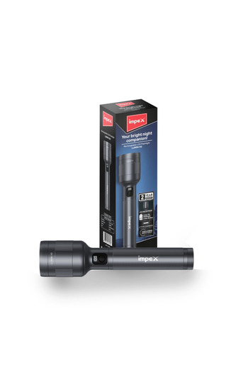 İMPEX Digital Zoomable Led Flashlight