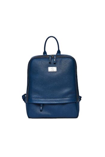 ANNA FELLINI Rucsac dama piele, ANNA FELLINI, 2, albastru, 28 x 15 x 35 cm