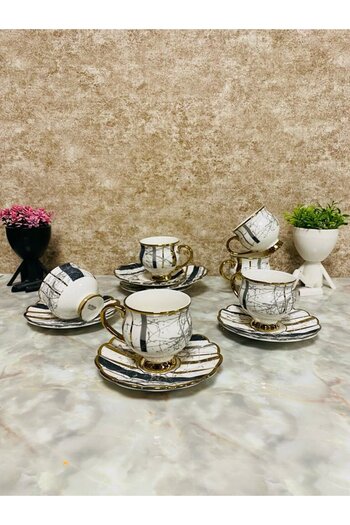 Tekbir Marble patterned cup set