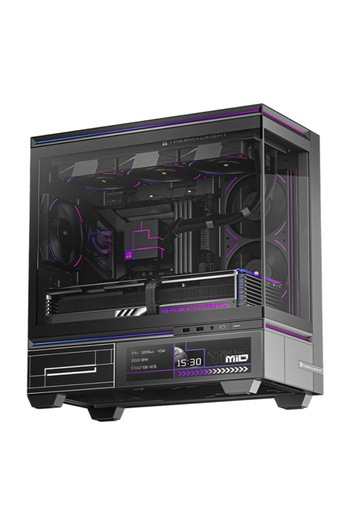 ThermalRight TL-M10 Vision M-ATX computer case with 6.9inch LCD screen Black