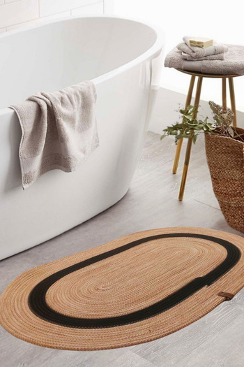 Salvia Dione Bath Mat Straw Jute Decorative Washable Non-Slip Natural Home Living Room Kitchen Balcony Rug Carpet Doormat