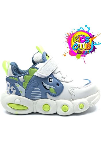 Kocamanlar Ayakkabı Cool Dinito Baby Orthopedic Children's Sports Shoes White