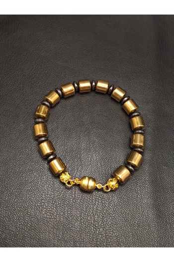 Han Ticarethane Special Design Magnetic Natural Stone Gold Color Hematite Bracelet Prayer Beads