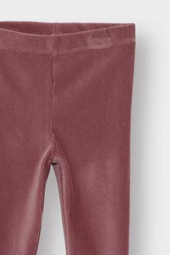 DeFacto Baby Girl Straight Leg Elastic Waist Basic Plain Corduroy Leggings Y1083A224Wn