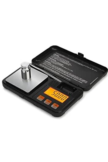 Generic Youerte Digital Scale, 200g x 0.01g Gram Scale with Pocket Size, 50g Calibration Weight,6 Units Conv