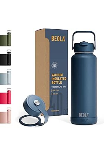 Generic BEOLA 1200ml Vacuum Insulated Water Bottle, Double Walled Thermolab series Stainless Steel Water Dri