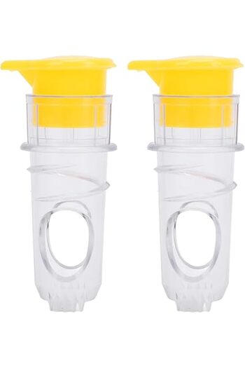Generic 2PCS Manual Lemon Juicer, Premium ABS & PP, Portable Citrus Squeezer with Filter for Limes, Oranges,