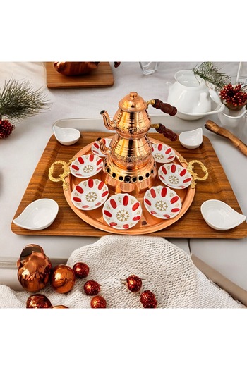 BARITCIOGLU Copper Teapot Tea Set