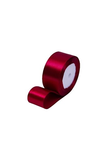 OEM Satin Ribbon Roll, 4cm Width, 22.8m Length, Color Burgundy