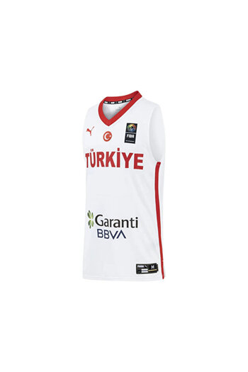 Puma Turkey V Neck Game Jersey Men's Basketball Jersey 60660601 White