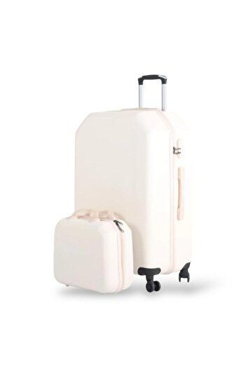 Red Sea Travel bag set - 5 pieces, including 3 trolley bags and 2 makeup bags - with flexible covers - and a fixed digital lock