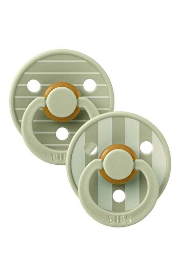 Bibs Pack of 2 Studio Colour Pin Latex Size 1 Sage Mix