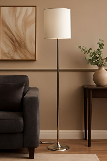 Living Floor Lamp with White Shade – Perfect for Rooms and Bedrooms/ 170 cm