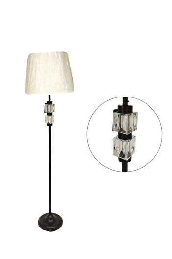 Living Vertical Lamp with White Shade – Simple Design Combining Style and Function ، 160 cm