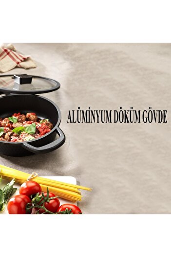 Altabi Hektor Cast Iron Short Pot 22 cm