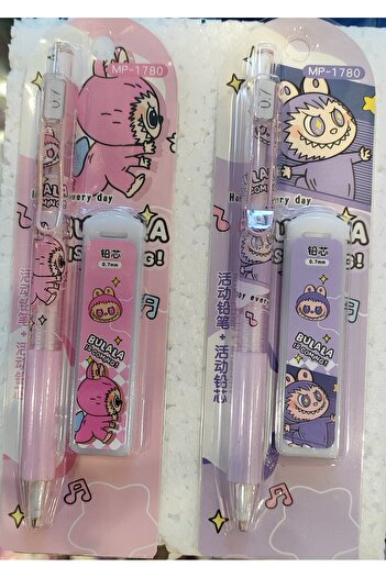 ada çanta kırtasiye Labubu Figured 0.7 Tip Pencil and Pencil Tip 2 Packs Model 2 Ad95554
