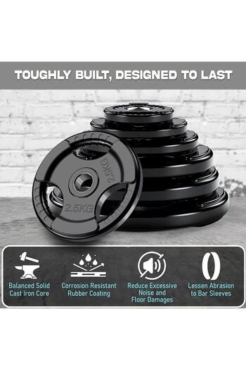 Generic 2 Inch Olympic Rubber Barbell Disc for Strength Training and Professional Weightlifting 2.5kg