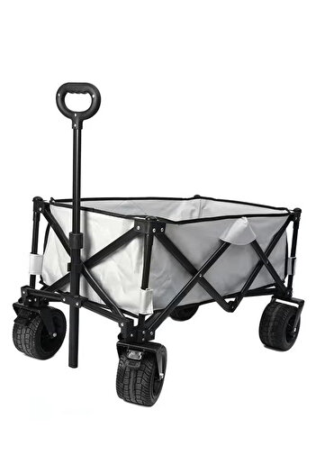 Cady One Foldable shopping trolley with handle and brakes, weight capacity up to 150 kg