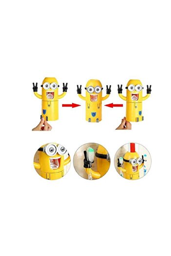 RIF REFCO Minions toothpaste dispenser, with integrated toothbrush holder, ®