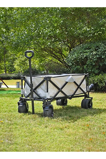 Cady One Foldable shopping trolley with handle and brakes, weight capacity up to 150 kg