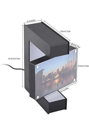 Generic Hanging Photo Frame LED Floating White