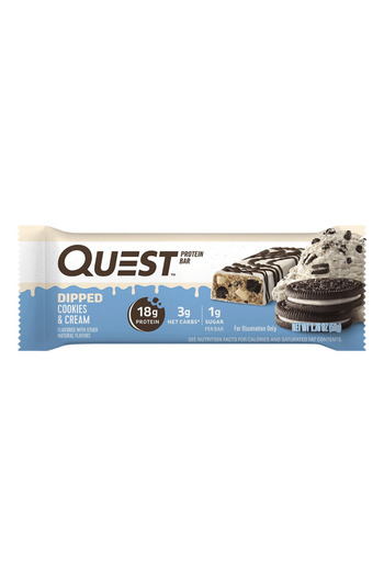 QUEST NUTRITION Protein Bar Dipped Cookies & Cream