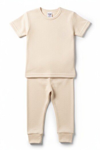 Fanilam Hasyün Children's Thermal Wool Undershirt - Sweat-Absorbing Bottom and Top Wool Underwear Set