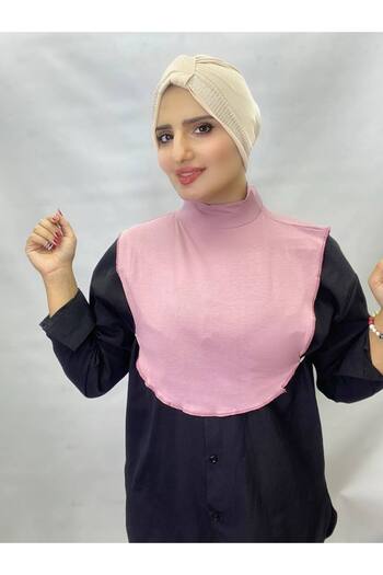 ALDAİR Plain Turtleneck Throated Combed Cotton Hijab Neck Collar -Bol 21474756