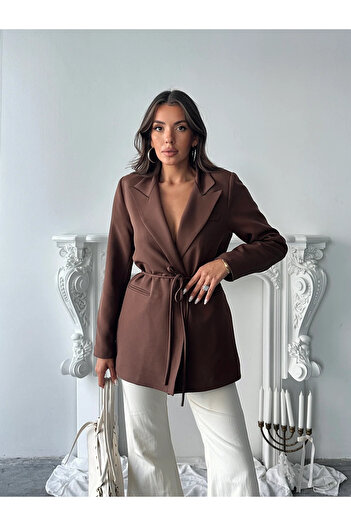 Bak'ap Premium Blazer Jacket με επένδυση και λεπτομέρεια με κορδόνια