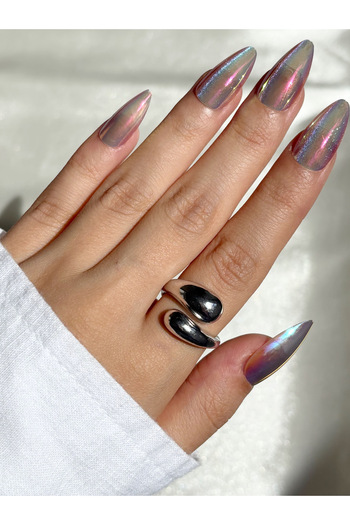 Eylülün Takısı Women's Silver Color Spiral Ring