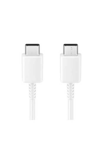 OEM Set of 4 USB-C cables for Samsung, 1 x USB-C 25W Cable 1.8m, 3 x USB-C 3A Cable 1m, White, Bulk