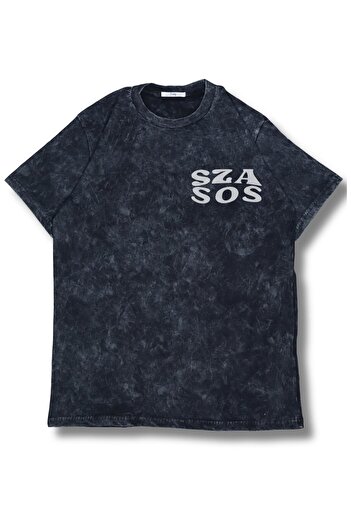 Fuddy Moda Unisex Sza Sos Album Back Printed Washable T-Shirt, Oversized Sza Themed Retro T-Shirt