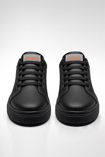 Nstil Men's Black Sports Shoes Comfortable Soft Sole Anti-Slip Casual Lace-Up Sneaker Lgf07
