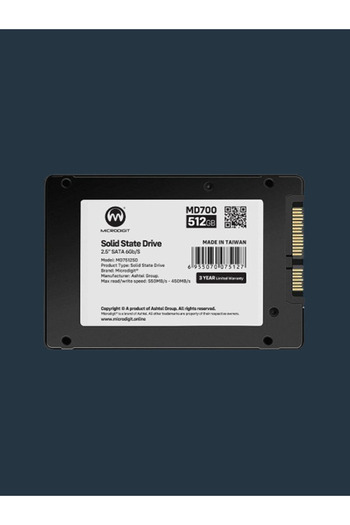 Microdigit Internal/External SSD 512 GB For Laptop, Desktop, All in One PCs