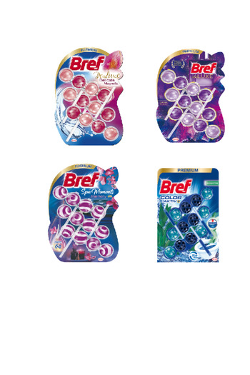 Bref x 4 Power Aktiv Air Freshener 150 g