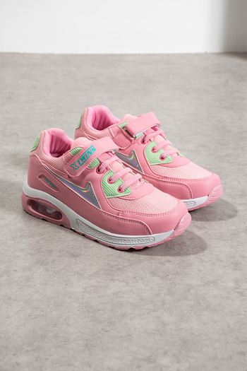 QBALVİN Children's Sneaker with Velcro and Laces, Comfortable, Flexible, Ergonomic, Comfortable and High-Quality Children's Shoes