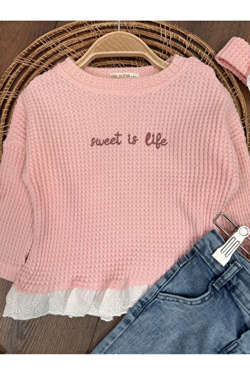 ADDA Baby Girl Bandana Jeans Pants with Belt 3-Piece Cotton Baby Girl Set