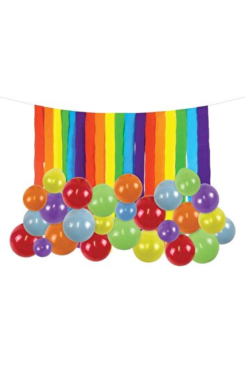OEM Party Decoration Set with Colorful Balloons & Banner - 50pcs
