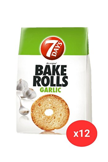 BAKE ROLLS Garlic 80GR X 12 pcs