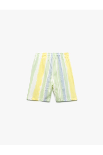 Koton Cotton Tie-Waist Printed Shorts with Pockets