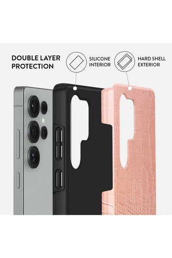 BURGA Phone Case Galaxy S25ultra Hybrid 2 Layer Hard Shell Silicone Protective, Scratch Resistant